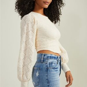 Altar’d State Cream Puff Sleeve Top
